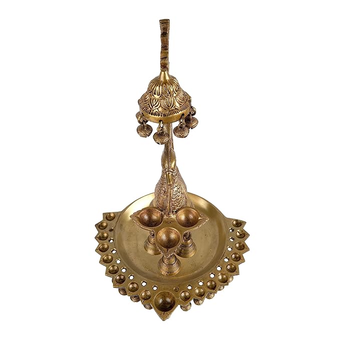 Jaszz Art Brass Peacock Diya for Table Decor - Image 2