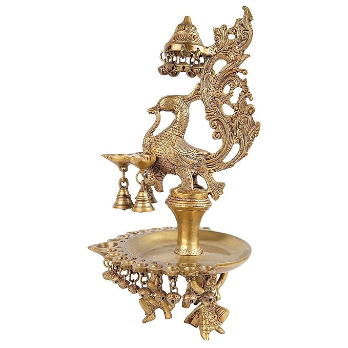 Jaszz Art Brass Peacock Diya for Table Decor - Image 4